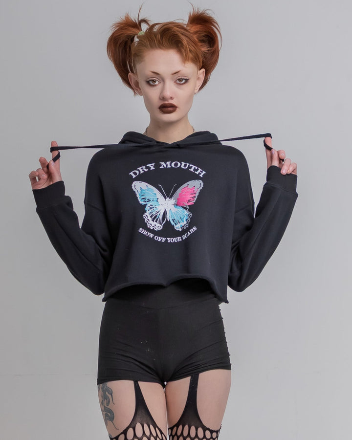 Show Off Your Scars Crop Hoodie