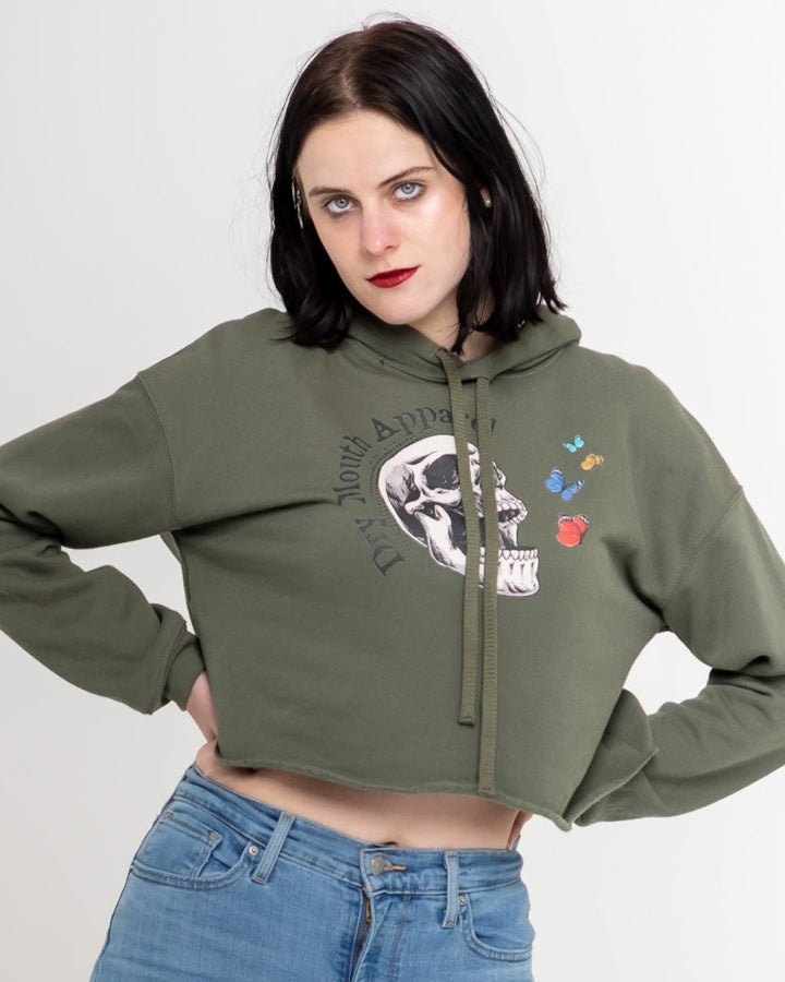 Dry Mouth Logo Crop Hoodie