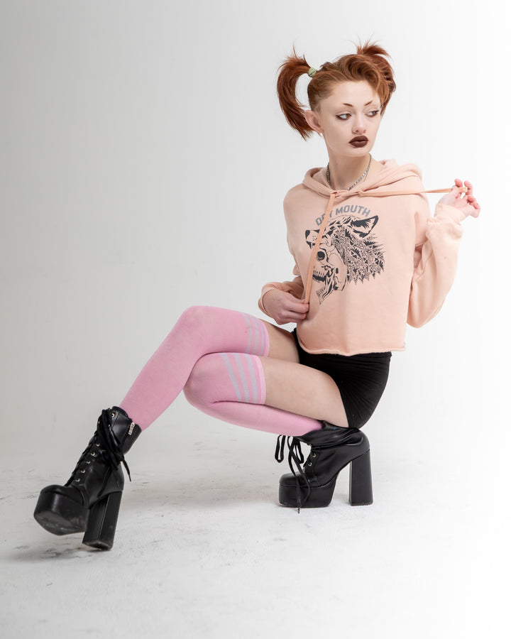 Lone Wolf Crop Hoodie