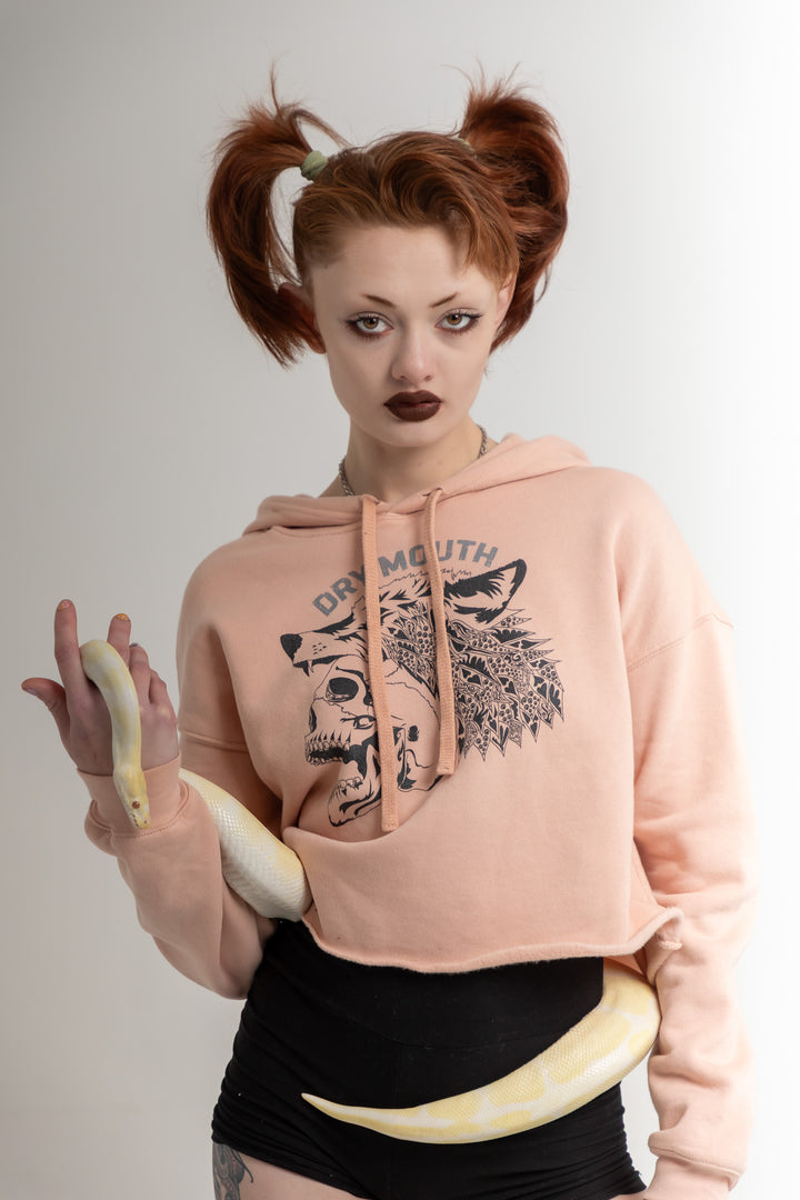 Lone Wolf Crop Hoodie