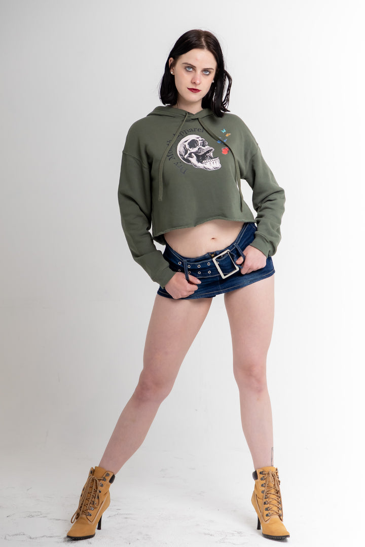 Dry Mouth Logo Crop Hoodie
