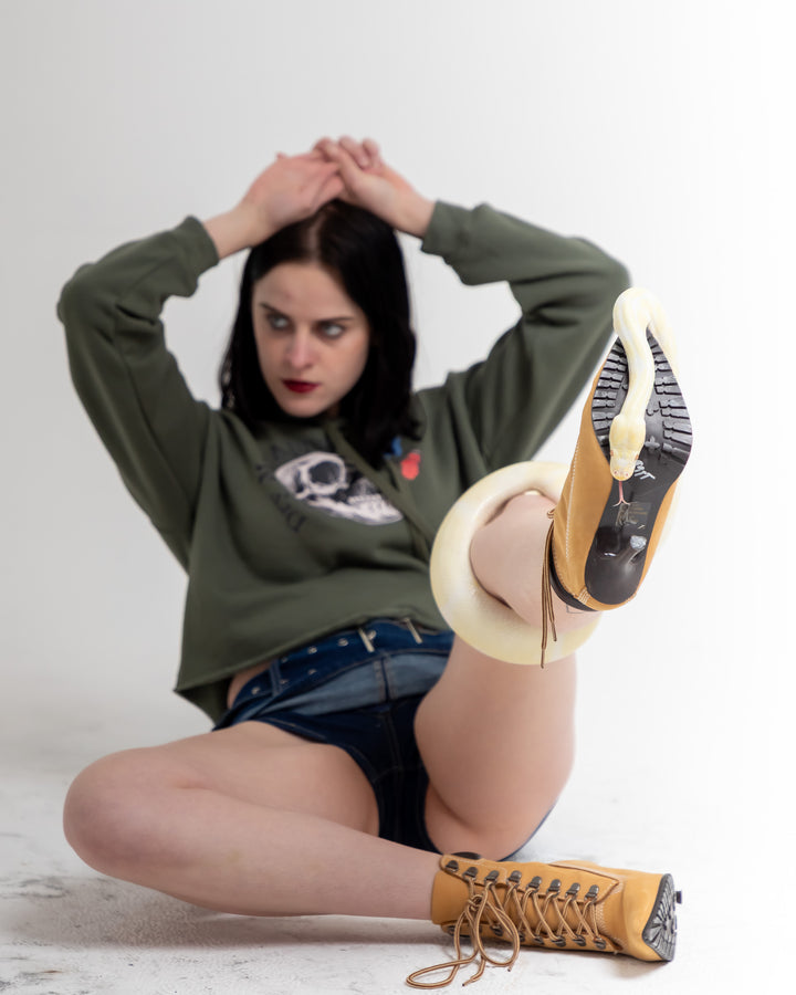 Dry Mouth Logo Crop Hoodie